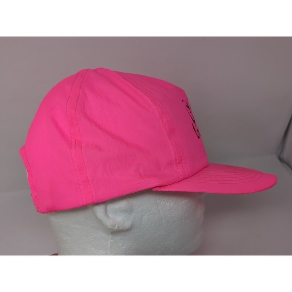 Vintage Seedex Corn Head Farm Tractor Baseball Hat Cap Nylon Pink Snapback 1990s - Picture 2 of 6